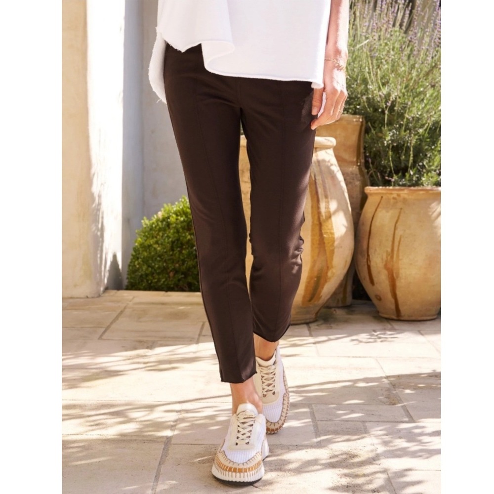 Frank & Eileen Murphy Pants Womens XS Irish Chocolate Brown Trouser Stretch